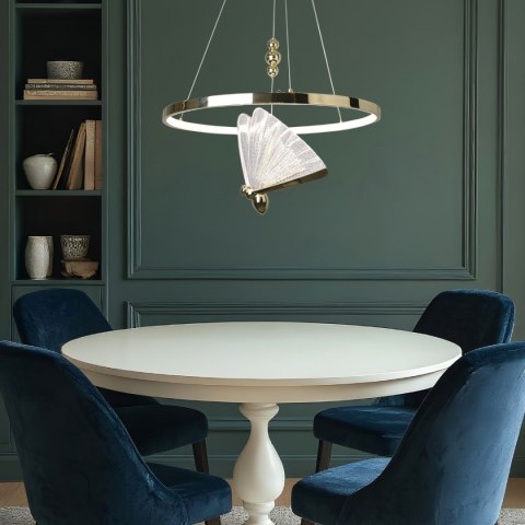 Lampa wisząca Marissa Ring złota LED CCT Light Prestige