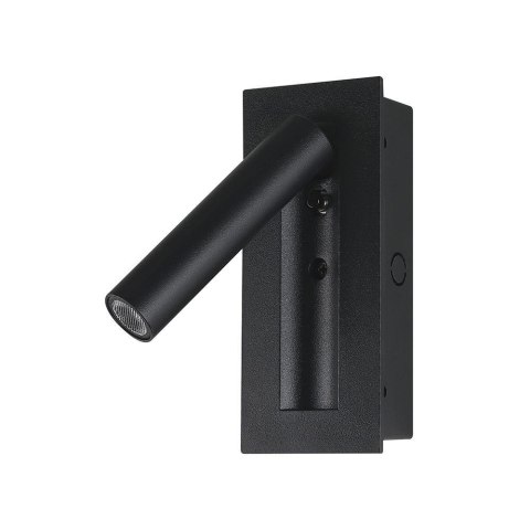Oprawa LED V-TAC 2W COB CREE kinkiet czarny hotel łóżko włącznik VT-88061-B 3000K 76lm 2 lata Gwarancji
