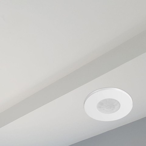 PIR CEILING SENSOR RECESSED MOUNT - WHITE BODY
