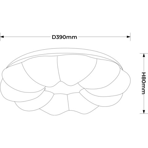 Plafon Ariva 40 cm biały LED 4000K Light Prestige
