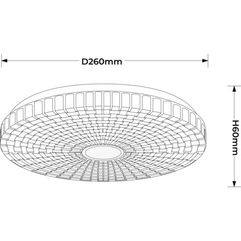 Plafon Solaro 26 cm biały LED 4000K Light Prestige