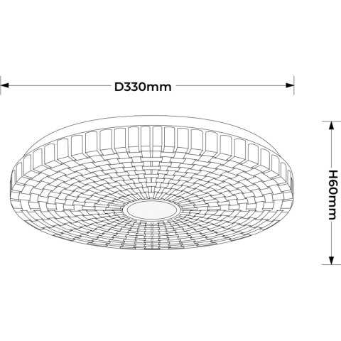 Plafon Solaro 33 cm biały LED 4000K Light Prestige