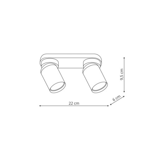 Pointa 2 spot biały 2xGU10 Light Prestige