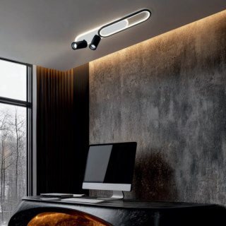 Spot Parma 2 długi czarny 2xGU10 LED CCT Light Prestige