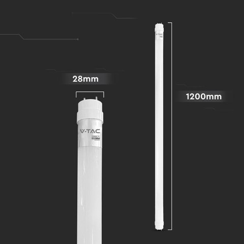 Tuba świetlówka LED T8 V-TAC CREE CHIP 120cm 18W G13 nano plastic 100Lm/W VT-121 4000K 1850lm 6 lat gwarancji