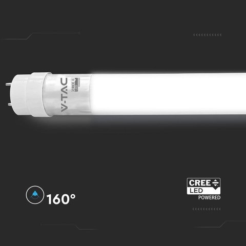Tuba świetlówka LED T8 V-TAC CREE CHIP 120cm 18W G13 nano plastic 100Lm/W VT-121 6500K 1850lm 6 lat gwarancji