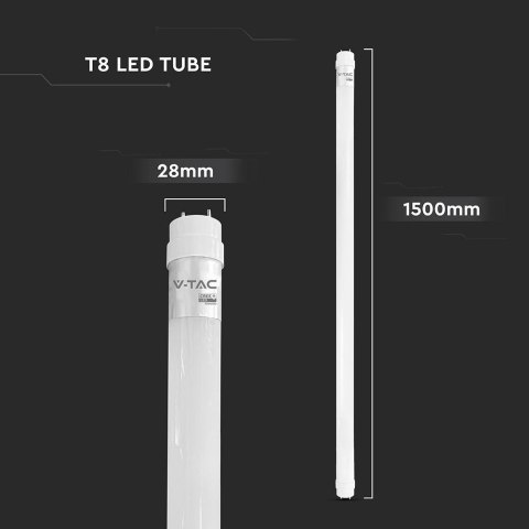 Tuba świetlówka LED T8 V-TAC CREE CHIP 150cm 20W G13 nano plastic 100Lm/W VT-151 6500K 2100lm 6 lat gwarancji