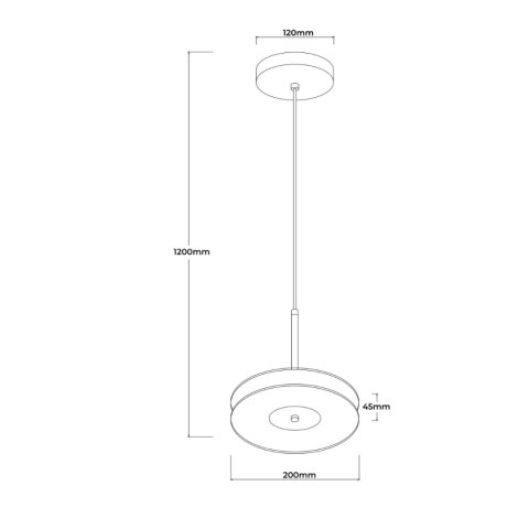 Light Prestige Wisząca lampa Casy dymna LED CCT