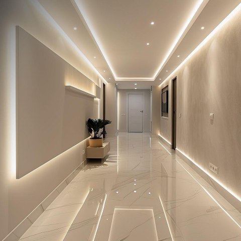 120 10W LED STRIP LIGHT WITH CREE CHIP 4000K IP20 24V 8MM DOUBLE PCB