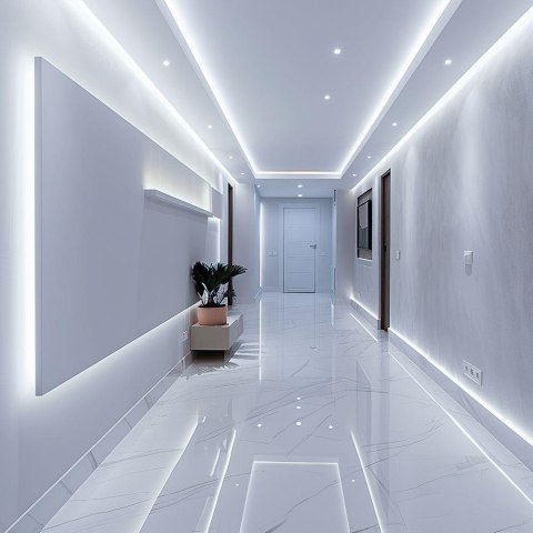 120 10W LED STRIP LIGHT WITH CREE CHIP 6500K IP20 24V 8MM DOUBLE PCB