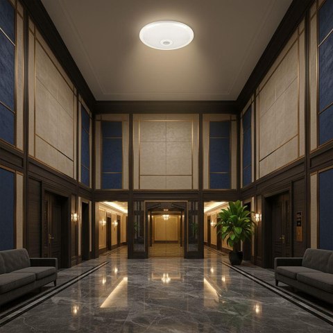 12W LED DOME LIGHT WITH SENSOR WITH CREE CHIP 4000K WHITE BODY