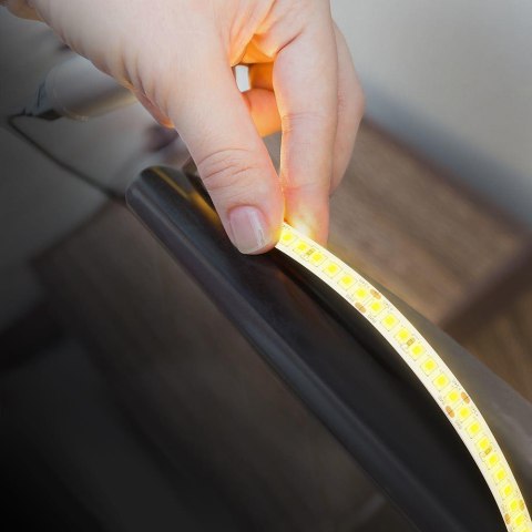 168 12W LED STRIP LIGHT WITH CREE CHIP 3000K IP20 24V 8MM DOUBLE PCB