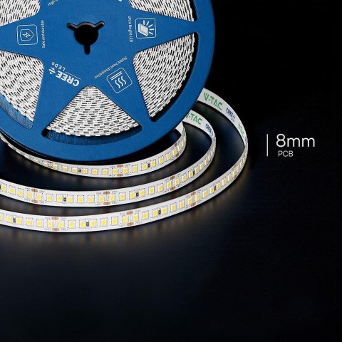 168 12W LED STRIP LIGHT WITH CREE CHIP 4000K IP20 24V 8MM DOUBLE PCB