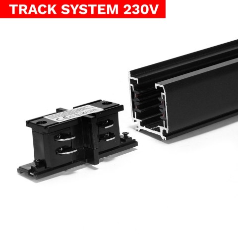 Łacznik prosty Track System LL-DX1 czarny