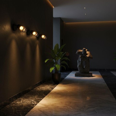 Oprawa kinkiet V-TAC 6W LED spot 120x210mm czarny matowy VT-89016 3000K 720lm