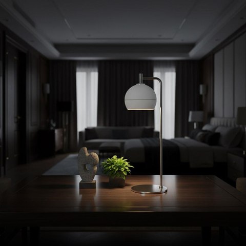 Oprawa lampka stołowa biurkowa 10W LED 44cm biała VT-89022 3000K 1200lm