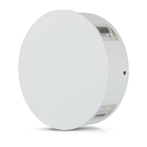 Oprawa ścienna V-TAC 4W LED IP65 biała okrągła VT-706 4000K 428lm 3 lata gwarancji
