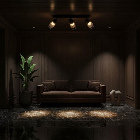 Oprawa sufitowa V-TAC 3X6W LED listwa spot 680x210mm czarny matowy VT-89015 3000K 2160lm