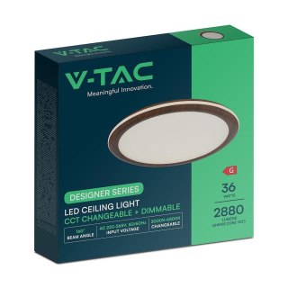 Oprawa sufitowa V-TAC LED 36W CCT 410x30mm pilot VT-7738 3000K-4500K-6500K 2880lm