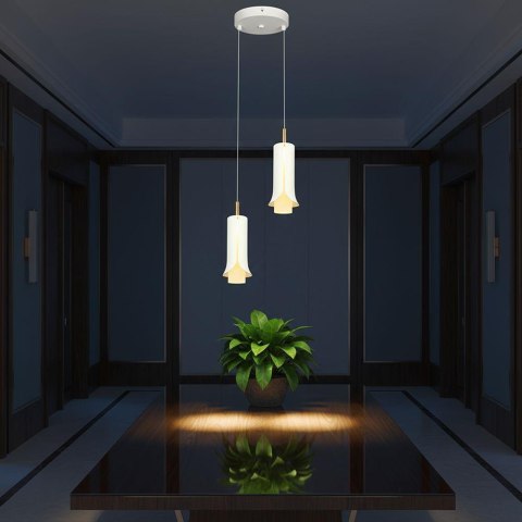 Oprawa zwieszana V-TAC 2X10W LED 177x20cm biały, złoty VT-89026 3000K 1200lm
