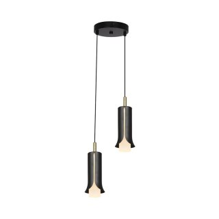 Oprawa zwieszana V-TAC 2X10W LED 177x20cm dymiony szary, złoty VT-89026 3000K 1200lm