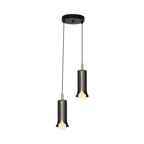 Oprawa zwieszana V-TAC 2X10W LED 177x20cm dymiony szary, złoty VT-89026 3000K 1200lm