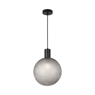 Oprawa zwieszana V-TAC E27 300x400mm kula dymione szkło, czarny VT-89025