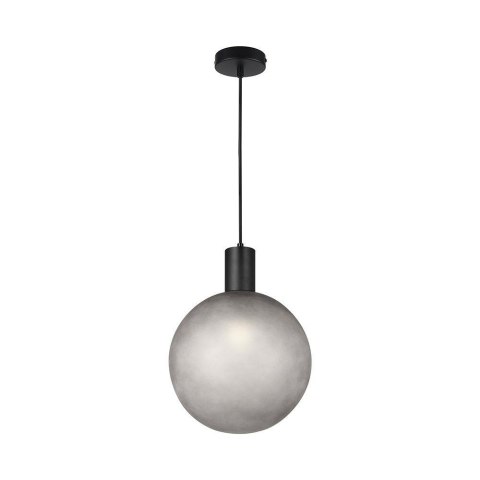 Oprawa zwieszana V-TAC E27 300x400mm kula dymione szkło, czarny VT-89025