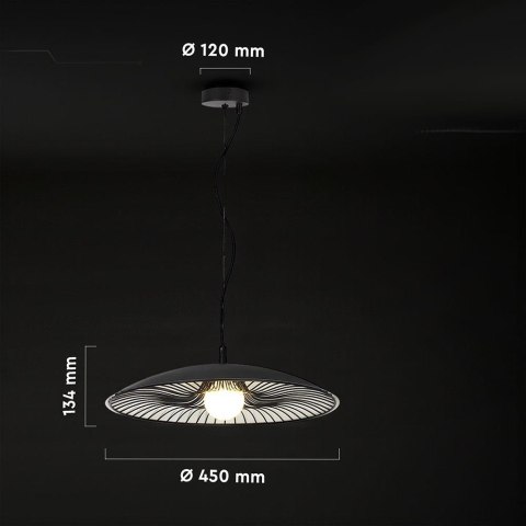 Oprawa zwieszana V-TAC G9 LED fi.45cm czarna VT-89018