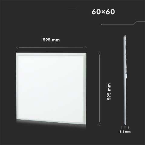 Panel LED V-TAC 40W 600x600 pmma 120Lm/W Zasilacz Starsense VT-6060 4500K 4950lm