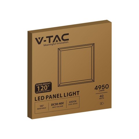 Panel LED V-TAC 40W 600x600 pmma 120Lm/W Zasilacz Starsense VT-6060 6500K 4950lm
