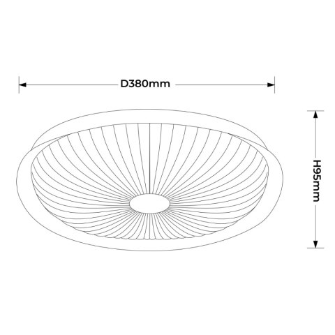 Plafon Luniq 40 cm biały LED CCT Light Prestige