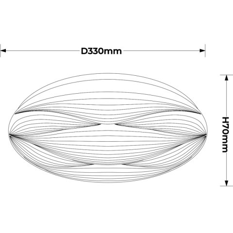 Plafon Moluna 33 cm biały LED 4000K Light Prestige