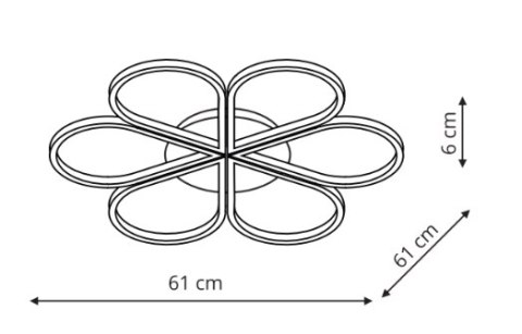 Plafon Velva czarny LED CCT Light Prestige