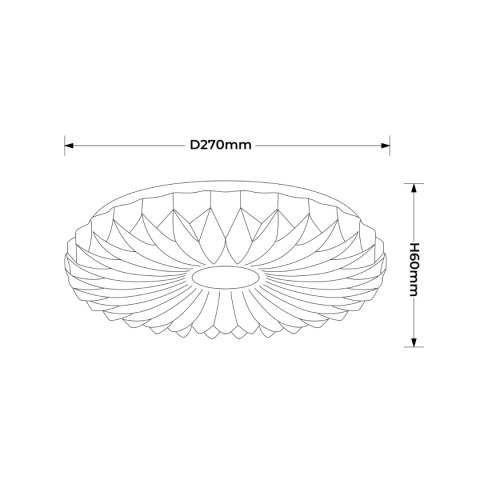 Plafon Zivora 26 cm biały LED 4000K Light Prestige