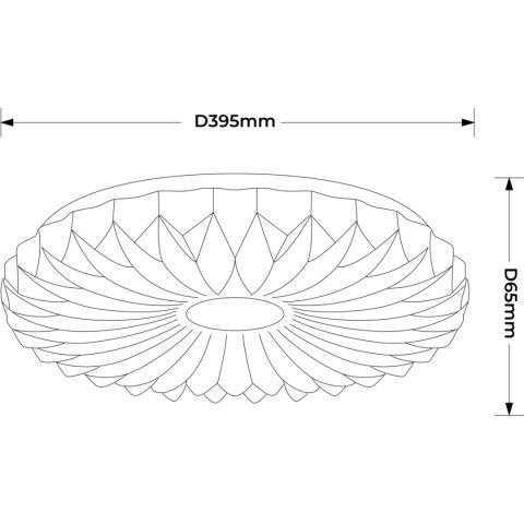 Plafon Zivora 40 cm biały LED 4000K Light Prestige