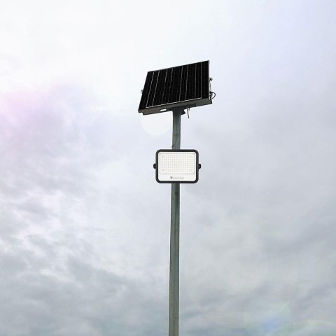 Projektor LED solarny V-TAC 400W CCT pilot auto timer IP65 czarny VT-404W 3000lm 3 lata gwarancji