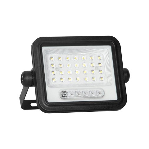 Projektor LED solarny V-TAC 50W CCT pilot auto timer IP65 czarny VT-54W 700lm 3 lata gwarancji