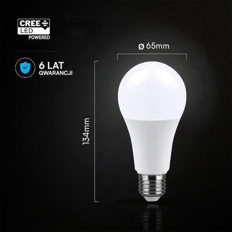 Żarówka LED V-TAC CREE CHIP 17W A65 E27 VT-2017 4000K 1710lm 6 lat gwarancji