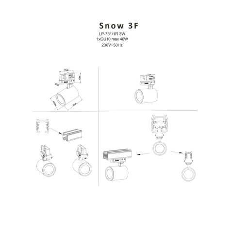 Copy of Szynoprzewód 3F 2m czarny