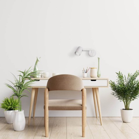 Kinkiet z wysięgnikiem Snow NEW biały 1xGU10 Light Prestige