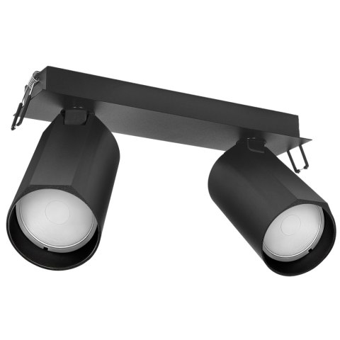 Lampa sufitowa wpuszczana BORA KJ2104 2xGU10 czarny