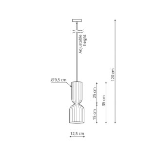 Lampa wisząca Balera czerwona Light Prestige