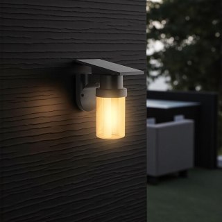 Oprawa kinkiet ścienny solarny V-TAC 0.9W LED zmiana barwy CCT IP54 pilot VT-11148CCT 3000K, 4000K, 5000K 120lm 3 lata gwarancji