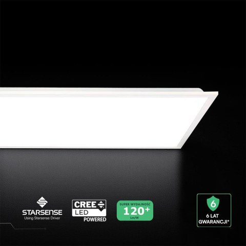 Pannello LED Chip CREE 40W 120LM/W da Incasso 1300x300mm Driver Incluso 4000K