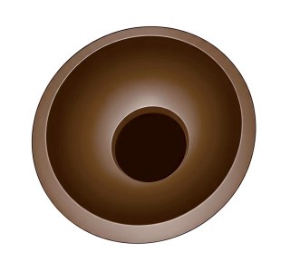 Plafon COCO 40 cm coffee LED Light Prestige