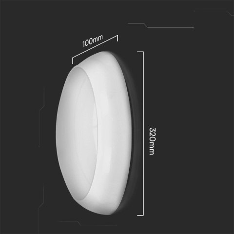 Plafon LED V-TAC CCT 8W/16W/20W CREE CHIP IP65 IK08 135Lm/W VT-8603 3000K-4000K-6500K 2700lm 6 lat gwarancji