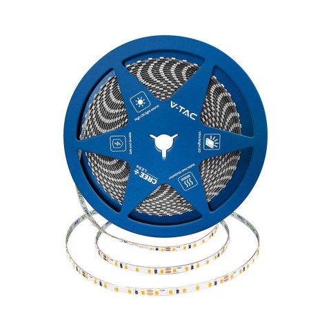Taśma LED V-TAC CREE CHIP SMD2835 1200LED 24V IP20 2xPCB szerokość 5mm VT-2835 3000K 760lm 6 lat gwarancji