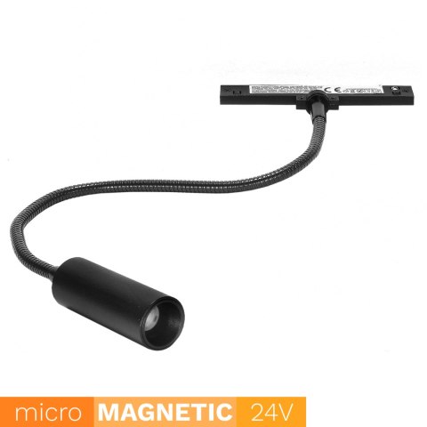Elastyczna lampa do szyn magnetycznych UN5-YDL20 Micro Magnetic 3W 4000K