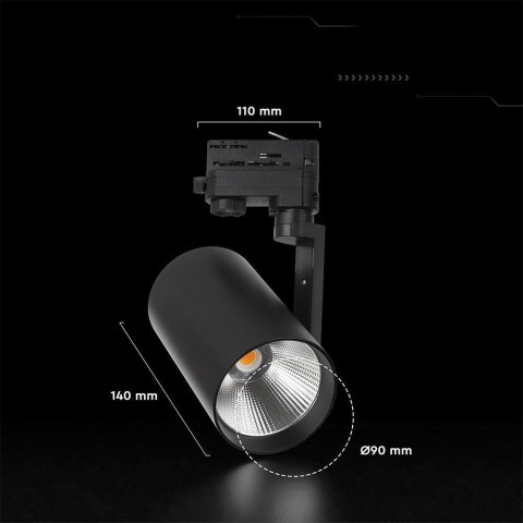 Oprawa szynosystem 3F V-TAC 35W LED CREE CHIP 20st czarna VT-11135 6500K 3218lm 6 lat gwarancji